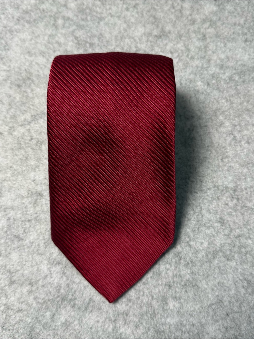 Nautica Men’s Ribbed Burgundy 100% Silk Tie